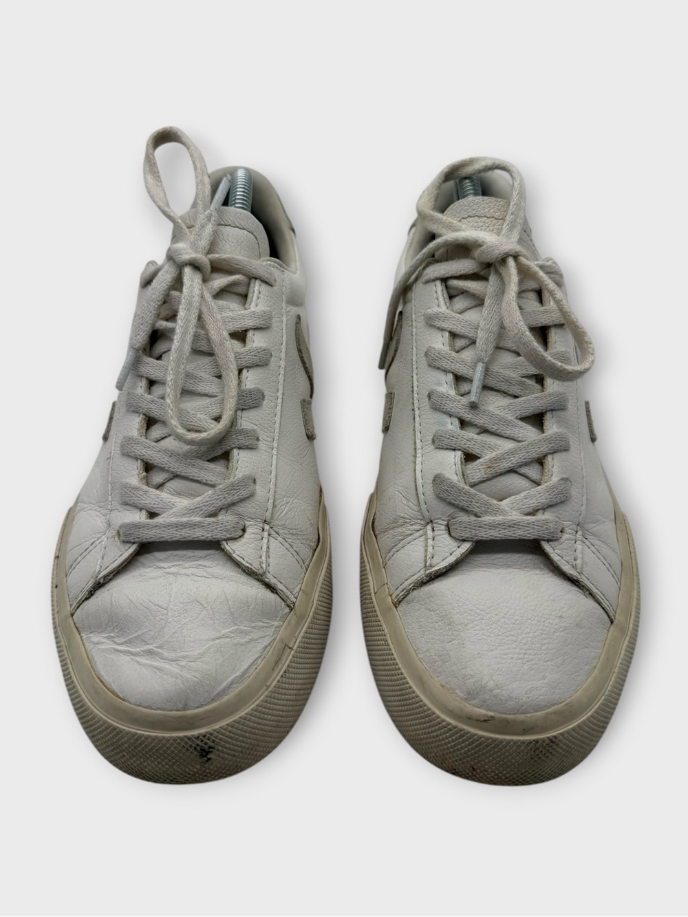 Veja Campo White Leather Sneakers Trainers Women’s Size 10 Fair Condition - Picture 3 of 7